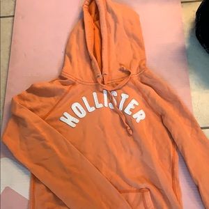 Orange hollister hoodie